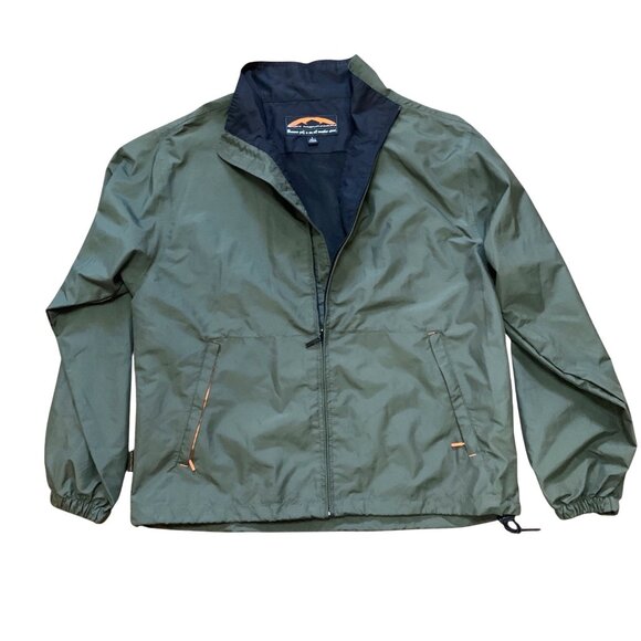 Sun Mountain Mens Green Golf Jacket Lightweight Windbreaker Size Large Classic - Picture 1 of 11